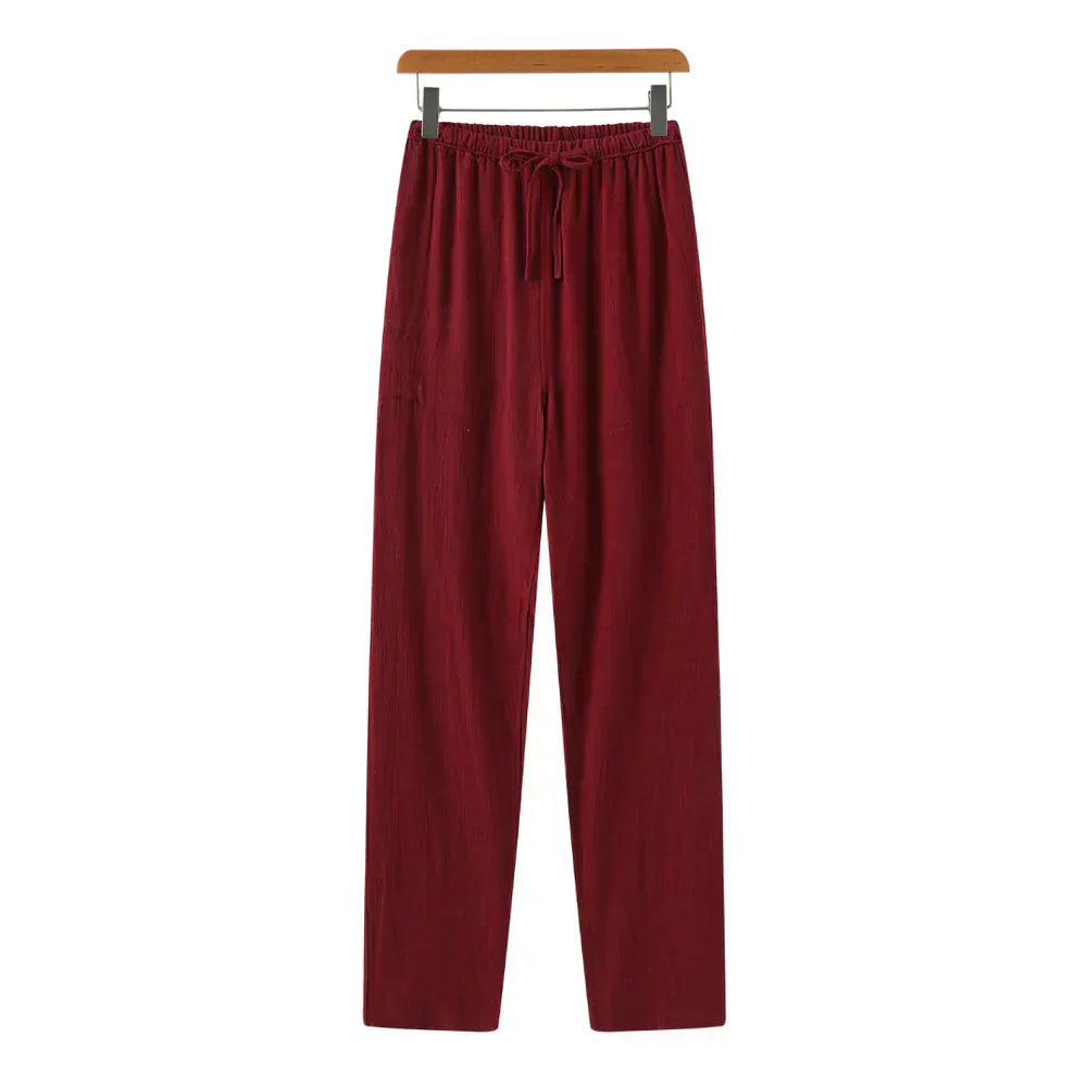 Varel | Pantaloni slim in lino