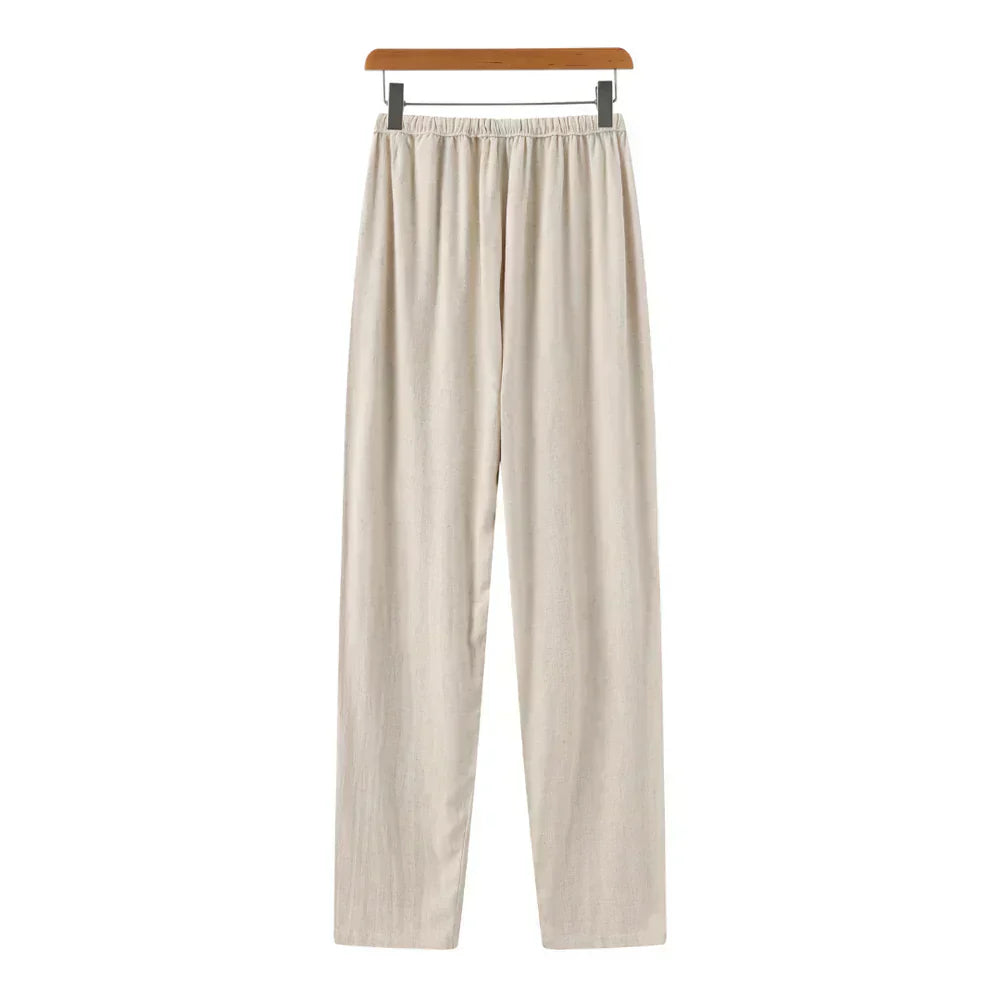 Varel | Pantaloni slim in lino