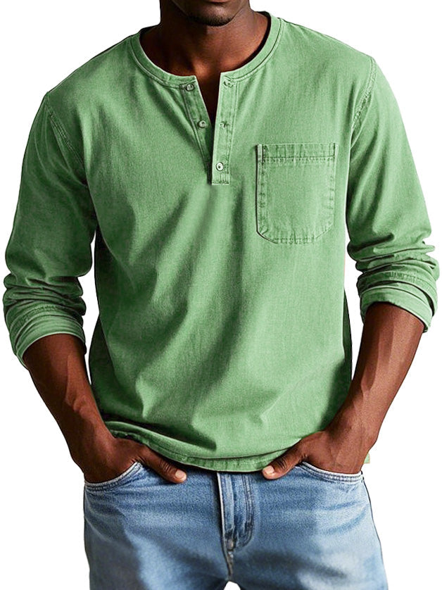 Varel | Camicia Vintage a Maniche Lunghe