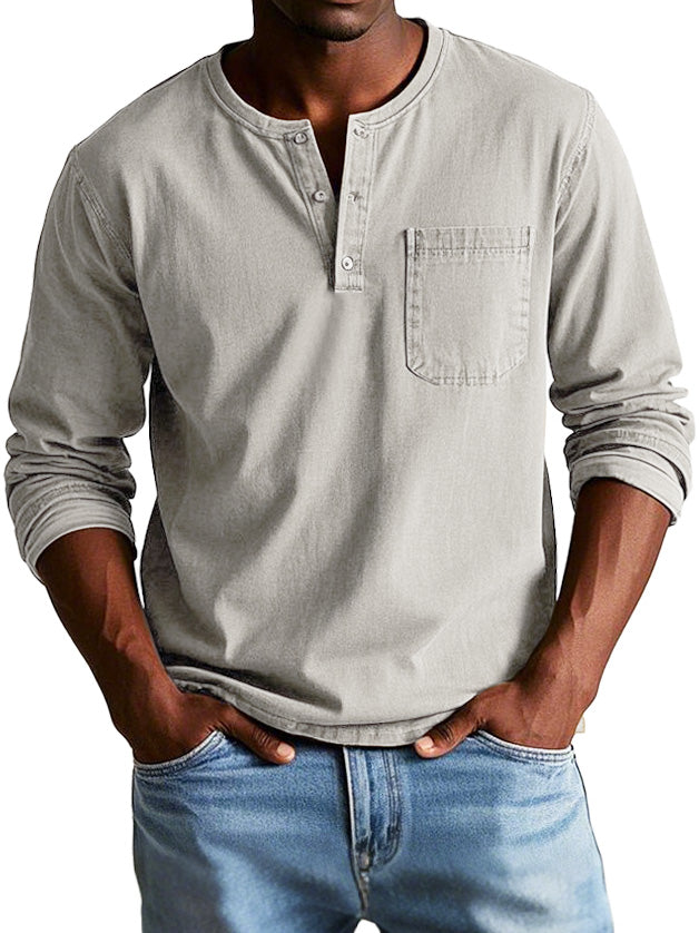 Varel | Camicia Vintage a Maniche Lunghe