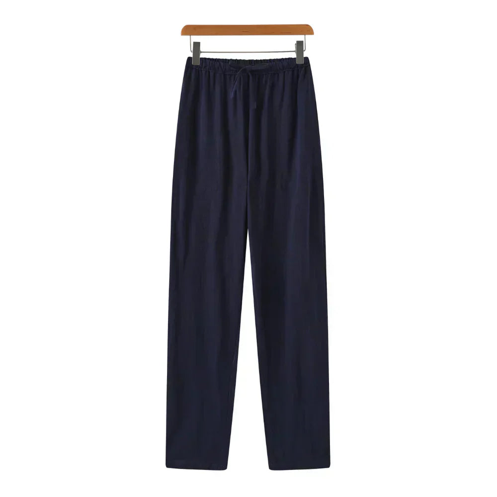 Varel | Pantaloni slim in lino