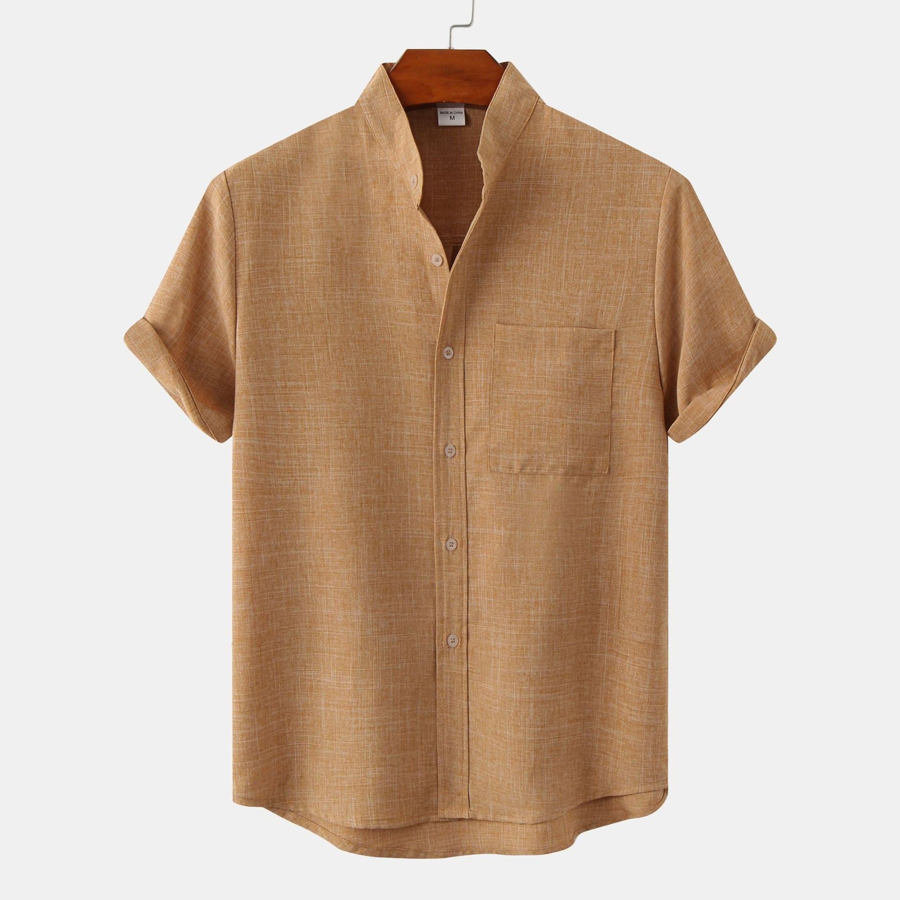 Varel | Camicia in cotone unita con bottoni