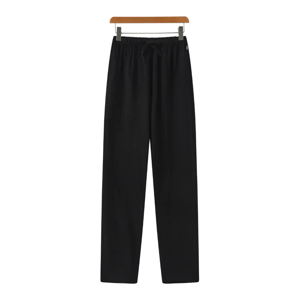 Varel | Pantaloni slim in lino