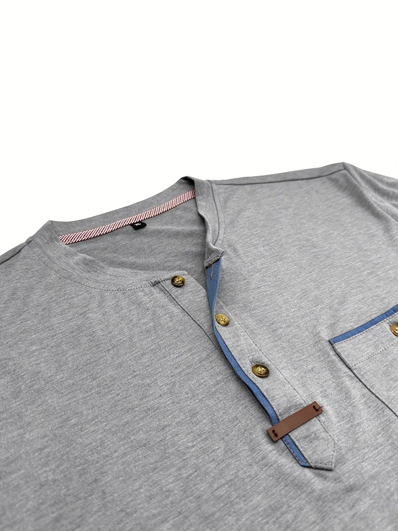 Varel | T-shirt elegante con colletto rotondo e tasca