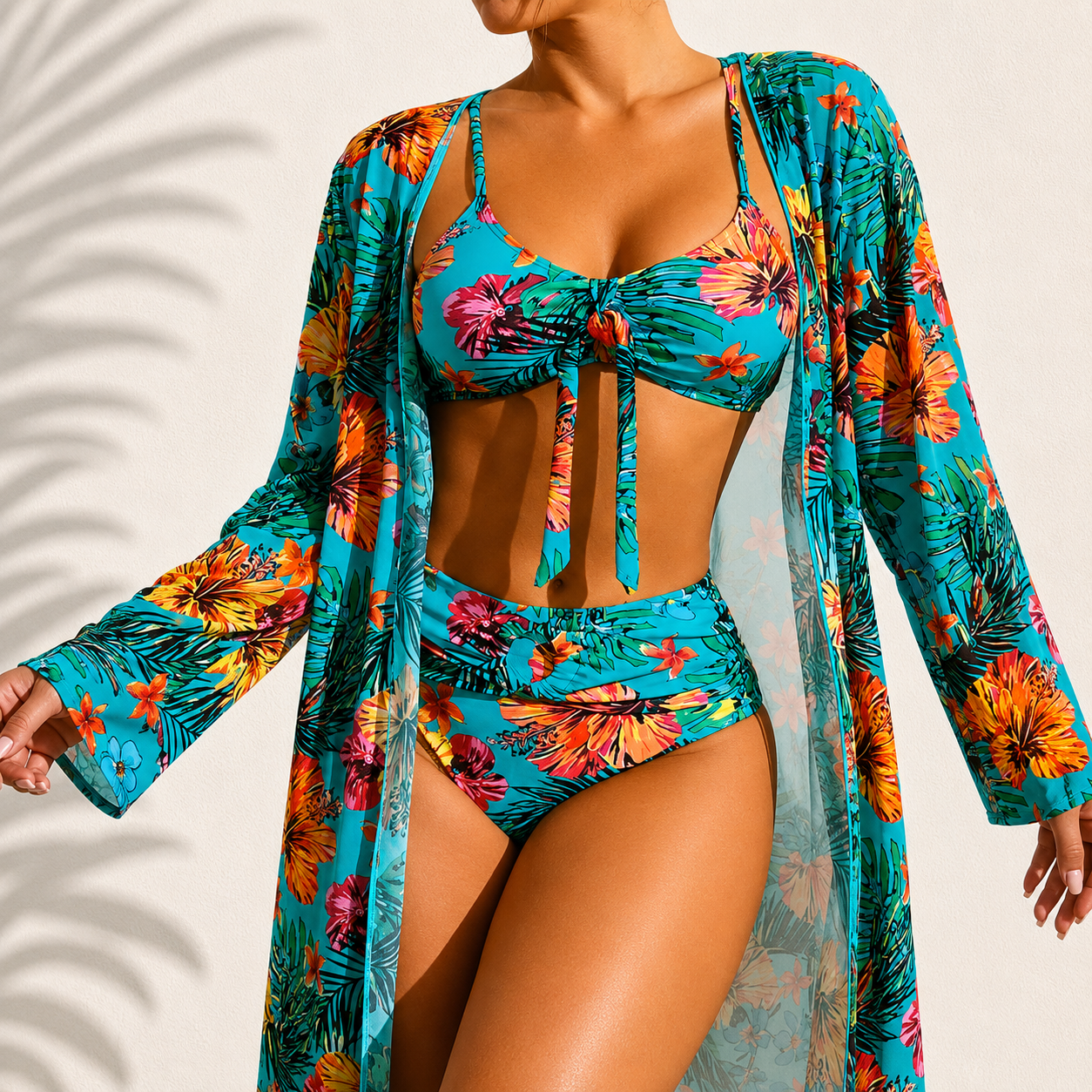 Marie – Bikini tropicale elegante a 3 pezzi