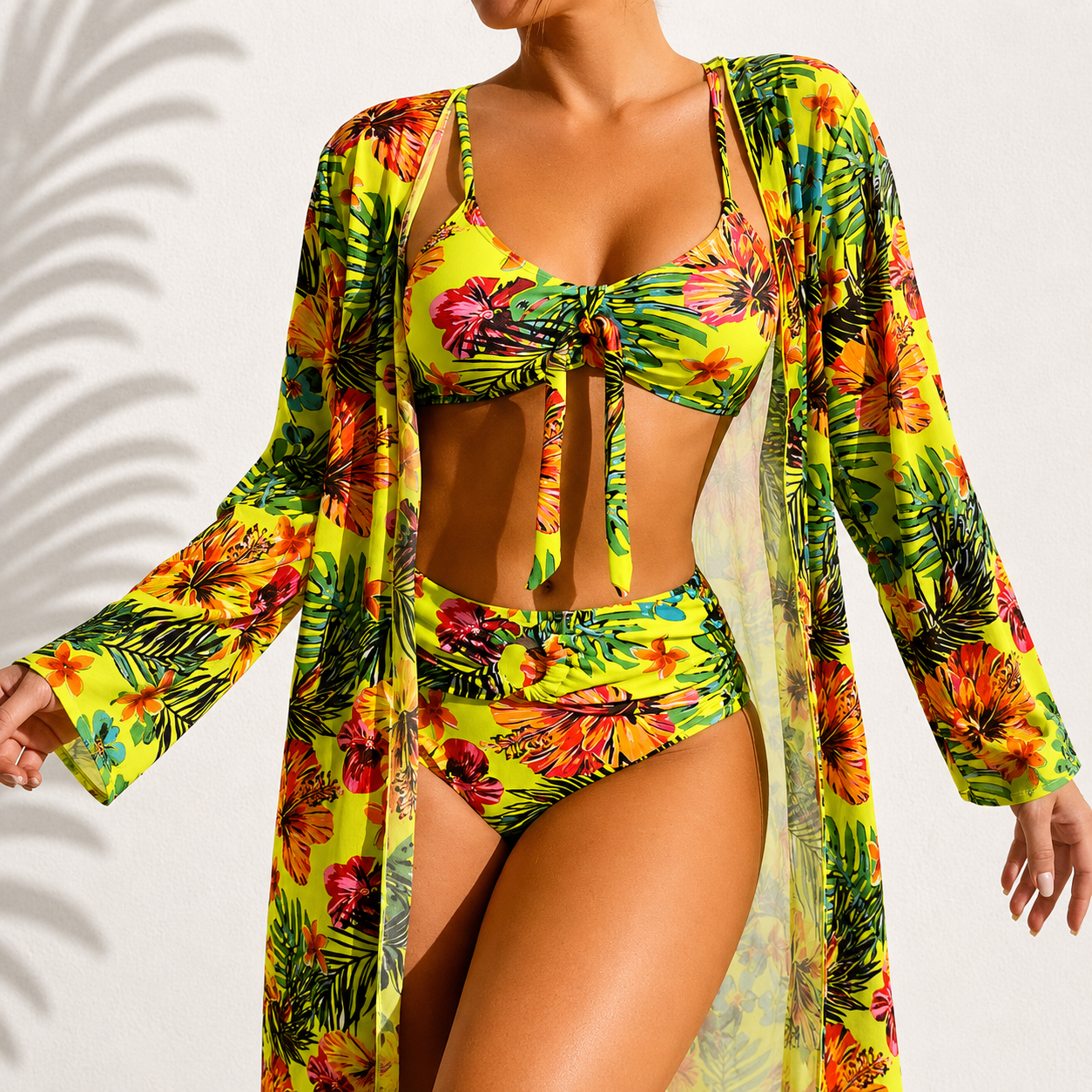 Marie – Bikini tropicale elegante a 3 pezzi