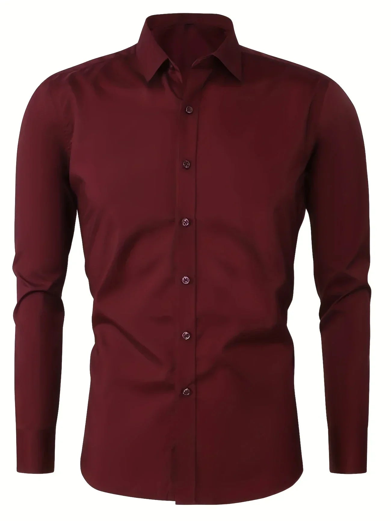 Varel | Camicia elegante a maniche lunghe con bottoni