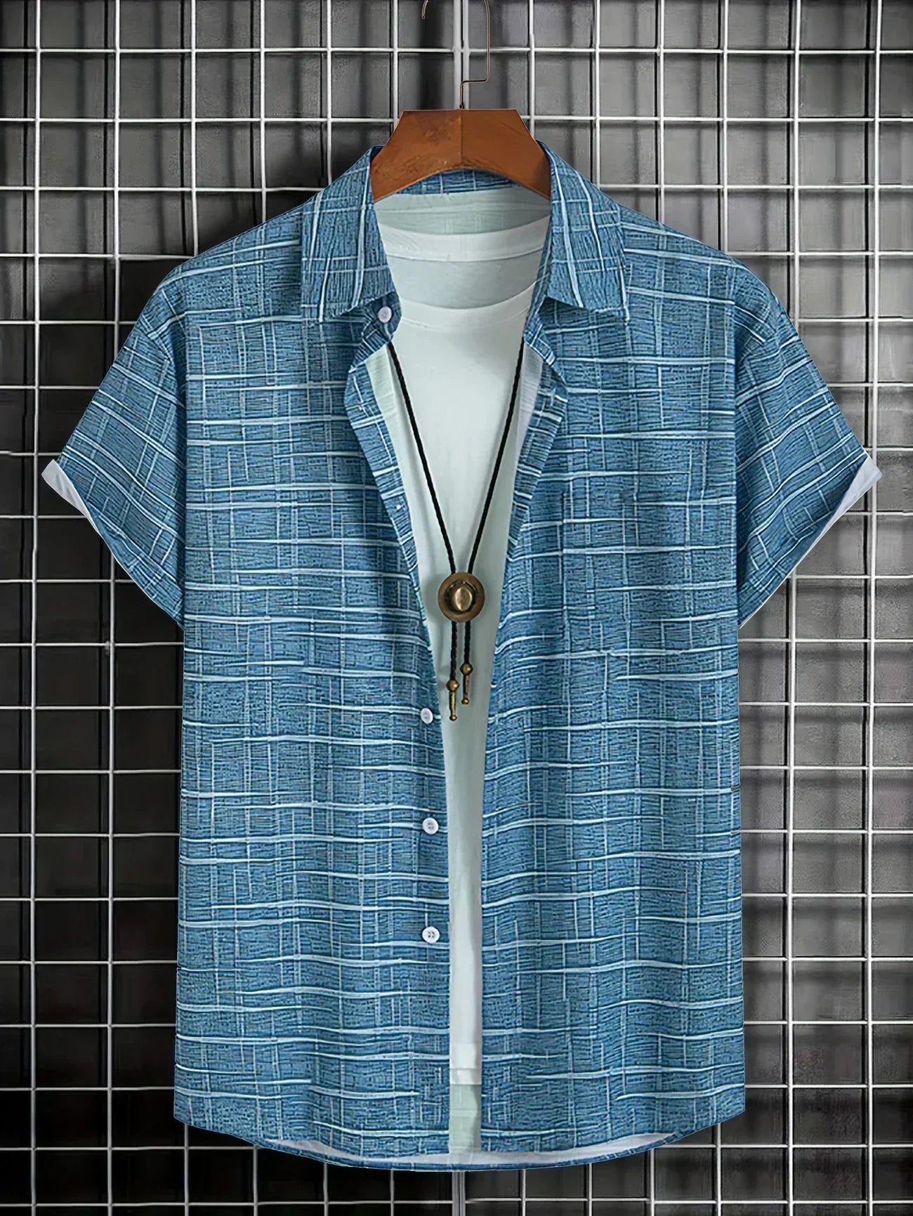 Varel | Camicia elegante a righe e quadri